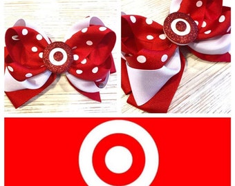 Bullseye hair bow, bullseye hairbow, bullseye hair clip, Target hair bow, Target hairbow, Target hair clip, shopping trends, fashion hair