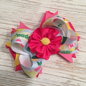 Lemonade hair bow, Lemonade hair bow, Lemonade hair clip, Lemon hair bow, Lemon hairbow, Lemon hair clip, Fruit hair bow, Twotti Fruitty bow