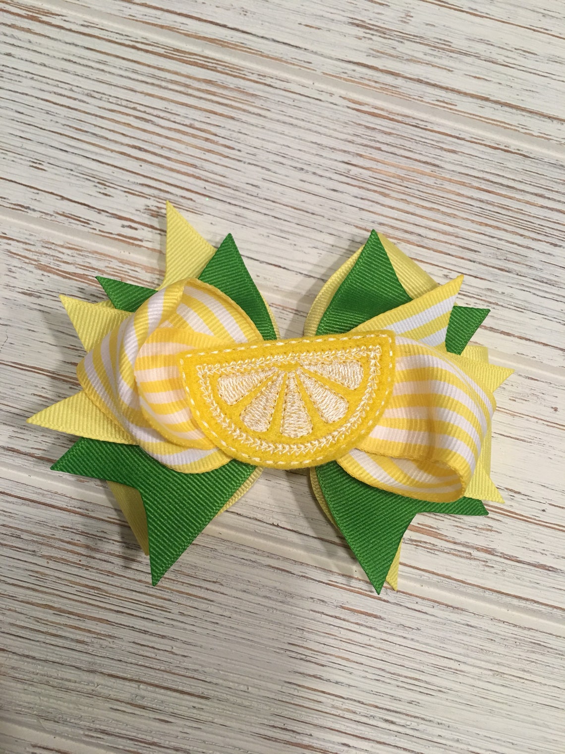 Lemon Lime Hair Bow Twotti Frutti Lemon Hair Bow Lemon Etsy