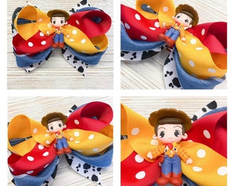 Toy Story hair bow, Toy Story hairbow, Toy Story hair clip, Woody hair bow, Woody hairbow, Woody hair clip, Buzz hair bow, Disney