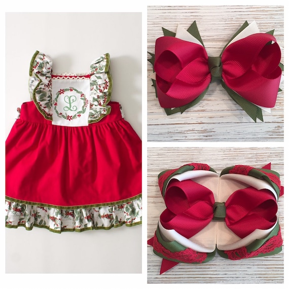 ricrac and ruffles christmas dress