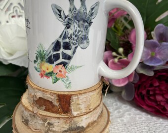 Mug : Thème tricot Girafe