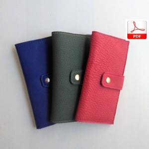 Patrón Cartera de Cuero, Patrón billetera de Cuero, PDF Cartera de Cuero, Tutorial Billetera de Cuero, Tutorial Monedero Mujer