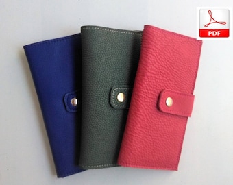 Modèle de portefeuille en cuir, modèle de portefeuille en cuir, portefeuille en cuir PDF, tutoriel de portefeuille en cuir, tutoriel de portefeuille pour femmes