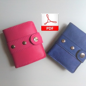 Tutorial Cartera de Cuero Pequeña - Patrón para realizar Cartera de Cuero con Tachuelas