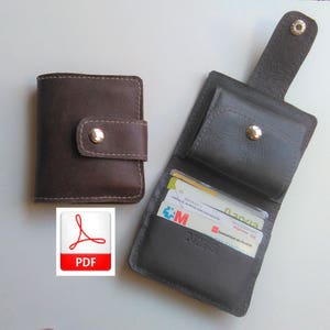 Wallet Pattern Leather, Wallet Leather Pattern, Wallet Pdf Sewing Pattern, Purse Pdf Leather, Patterns Leather Pdf, Leather Pattern Pdf New