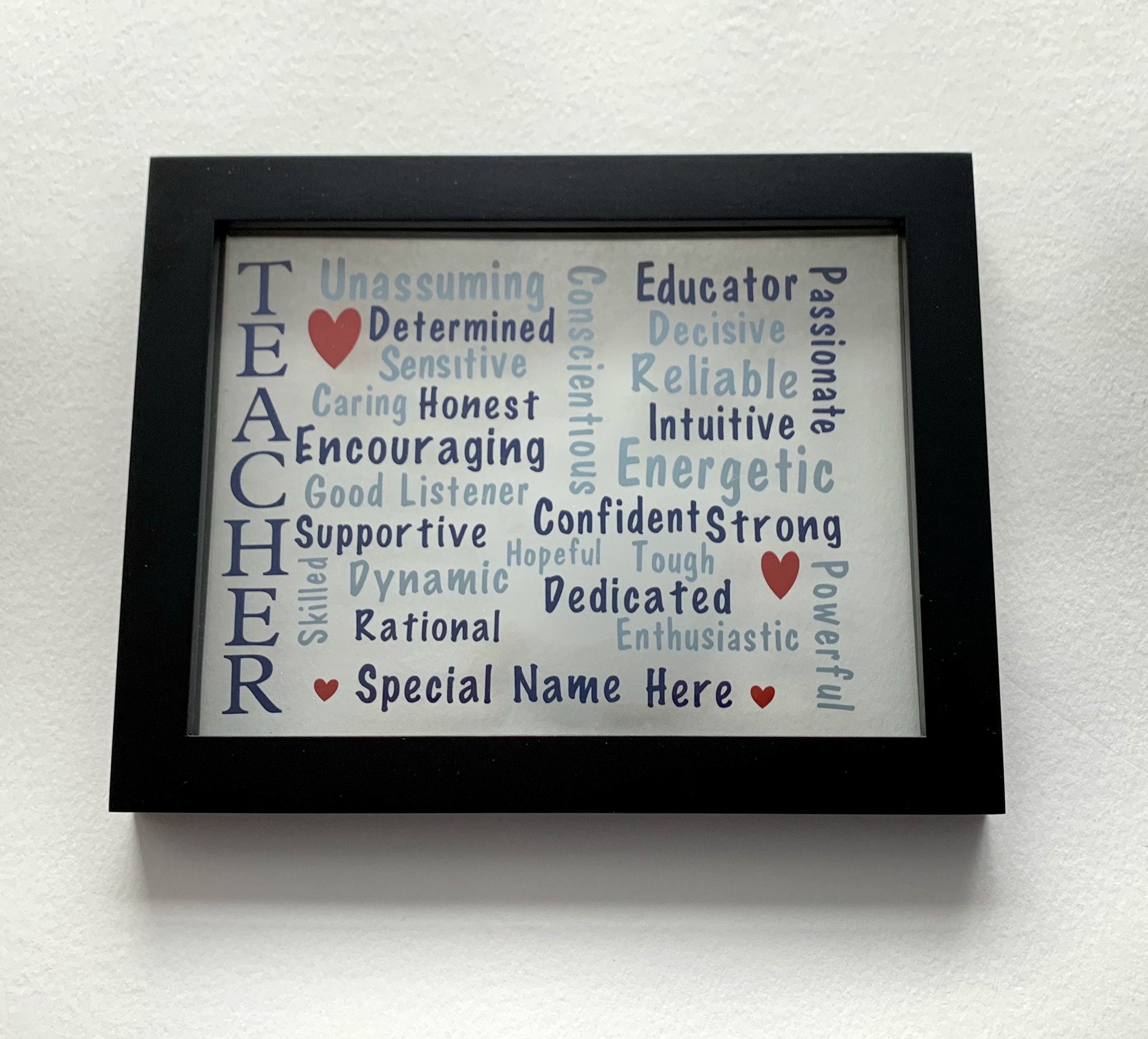 Personalized Teacher Plaque Etsy