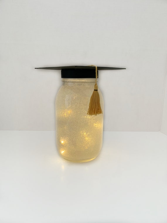 Graduation Centerpiece Mason Jar Light Etsy