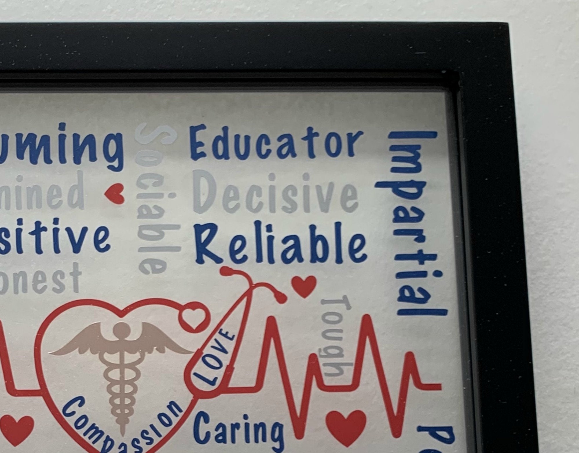 Personalized Nurse Plaque With Customizable Words of Etsy