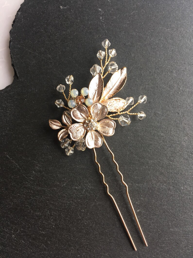 Bride Hair Pins/ Gold Hair Pins/ Bride Accessories/Bridesmaid Etsy