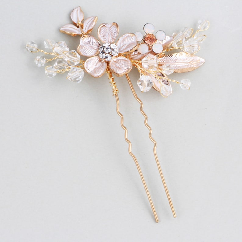 Bride Hair Pins/ Gold Hair Pins/ Bride Accessories/Bridesmaid Etsy