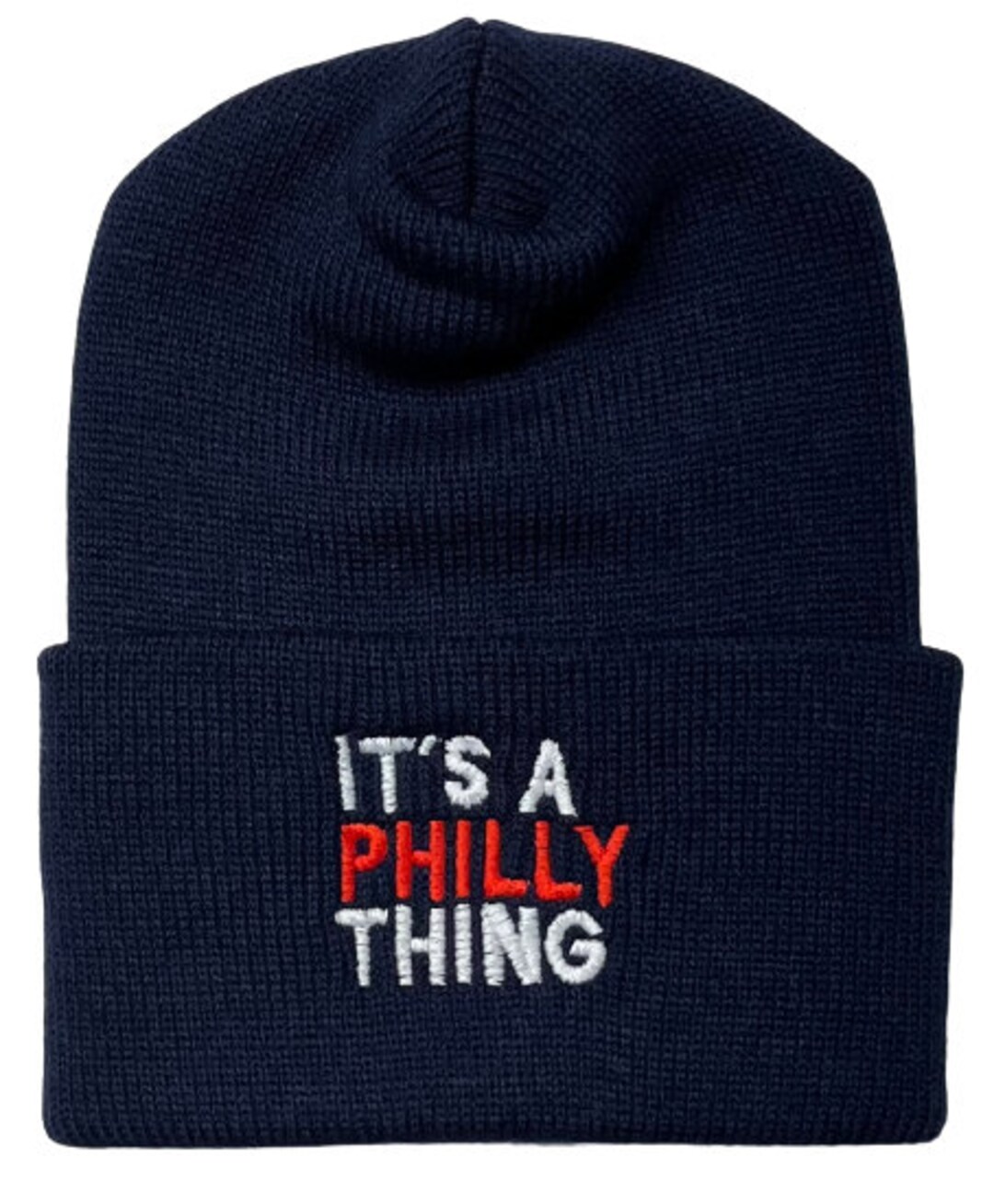 Its A Philly Thing Made in Philadelphia USA Warm Knit Navy Etsy