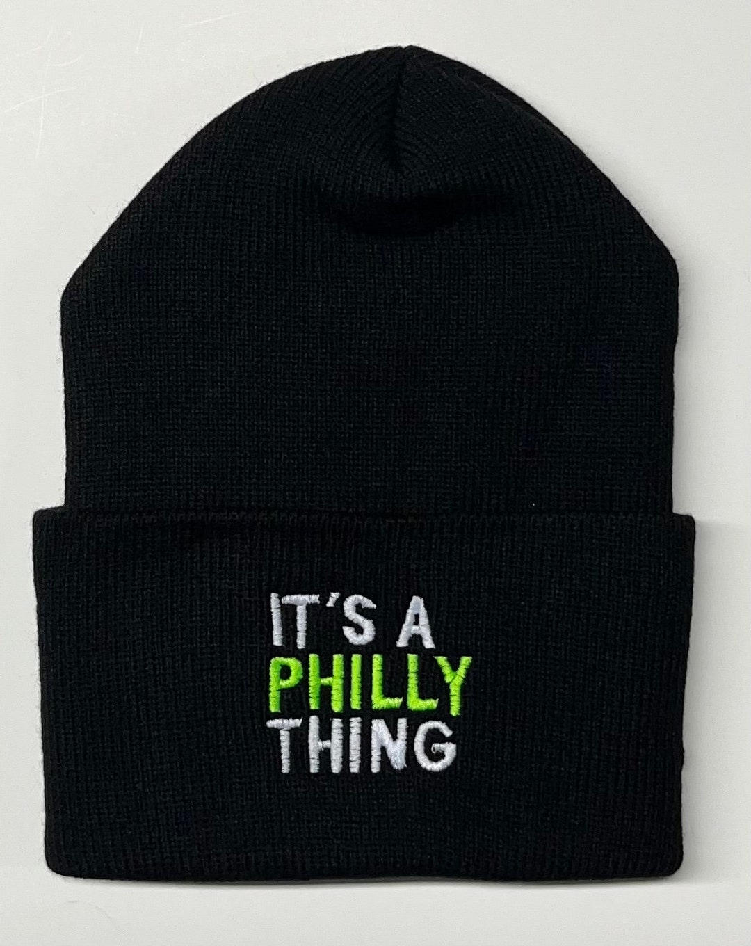 Its A Philly Thing Made in Philadelphia USA Warm Knit Black Beanie Hat