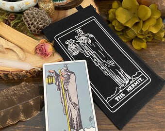 The Hermit Tarot Bag | Makeup Bag| Pencil Bag | Tarot Deck Bag