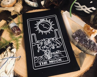 The Moon Tarot Bag | Makeup Bag| Pencil Bag | Tarot Deck Bag