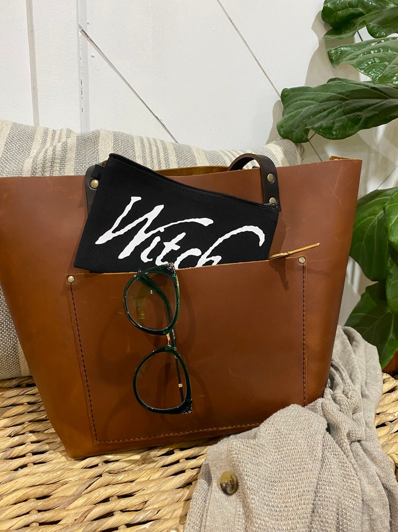 Salem Witch Zipper Bag Makeup Bag Pencil Bag Tarot Deck Bag Halloween image 3