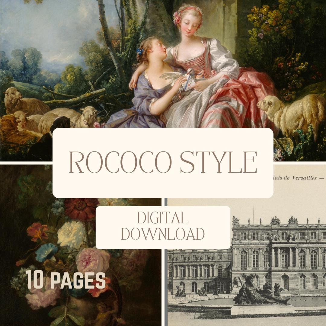 Rococo Printable Ephemera: Vintage Junk Journal Pages (instant Download ...
