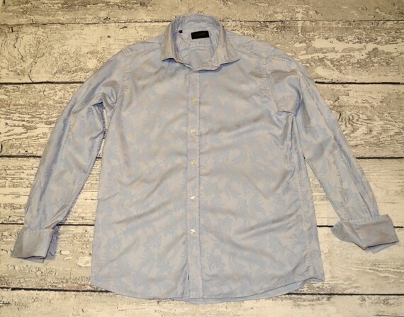 Vintage DUCHAMP London Mens Shirt Blue Long Sleeve Shirt - Etsy