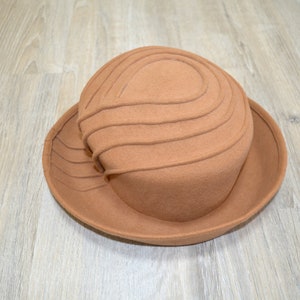 Vintage Hutparadies Women Fedora Hat Wool High Quality Ladies Luxury Felt Hat