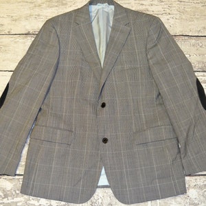 Vintage Hugo Boss Mens Blazer Plaid Suit Jacket Virgin Wool - Etsy