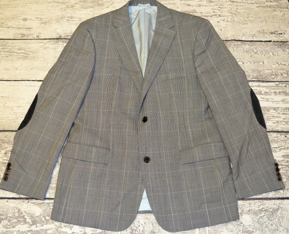 Vintage Hugo Boss Mens Blazer Plaid Suit Jacket V… - image 1