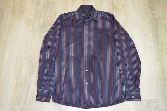 duchamp tailored fit dress shirt Duchamp London Blue Neat Dress Shirt 15 main image 1
