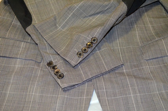 Vintage Hugo Boss Mens Blazer Plaid Suit Jacket V… - image 4