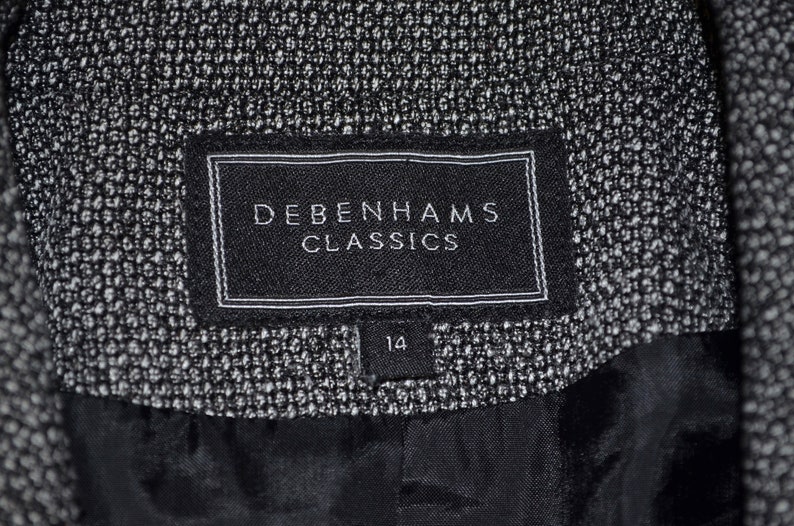 Vintage DEBENHAMS Womens Blazer Ladies Coat Classic Women Apparel Fashion Jacket Size 14