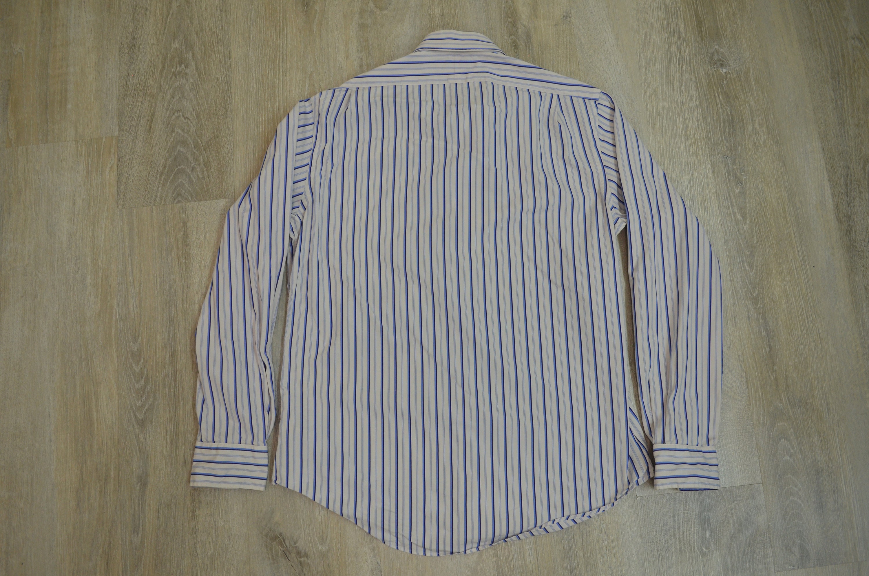Vintage Polo Ralph Lauren Shirt Mens Striped Blue Oxford - Etsy