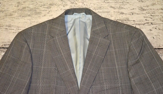 Vintage Hugo Boss Mens Blazer Plaid Suit Jacket V… - image 2