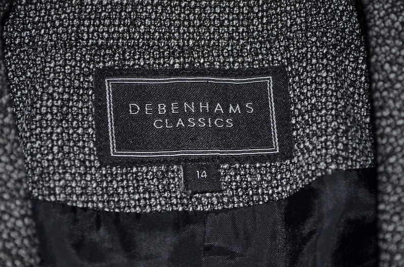 Vintage DEBENHAMS Womens Blazer Ladies Coat Classic Women Apparel Fashion Jacket Size 14