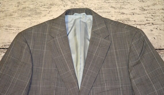 Vintage Hugo Boss Mens Blazer Plaid Suit Jacket V… - image 7