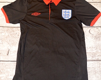 England National Team T-shirt Umbro Away Soccer Shirt MENS Size S Football