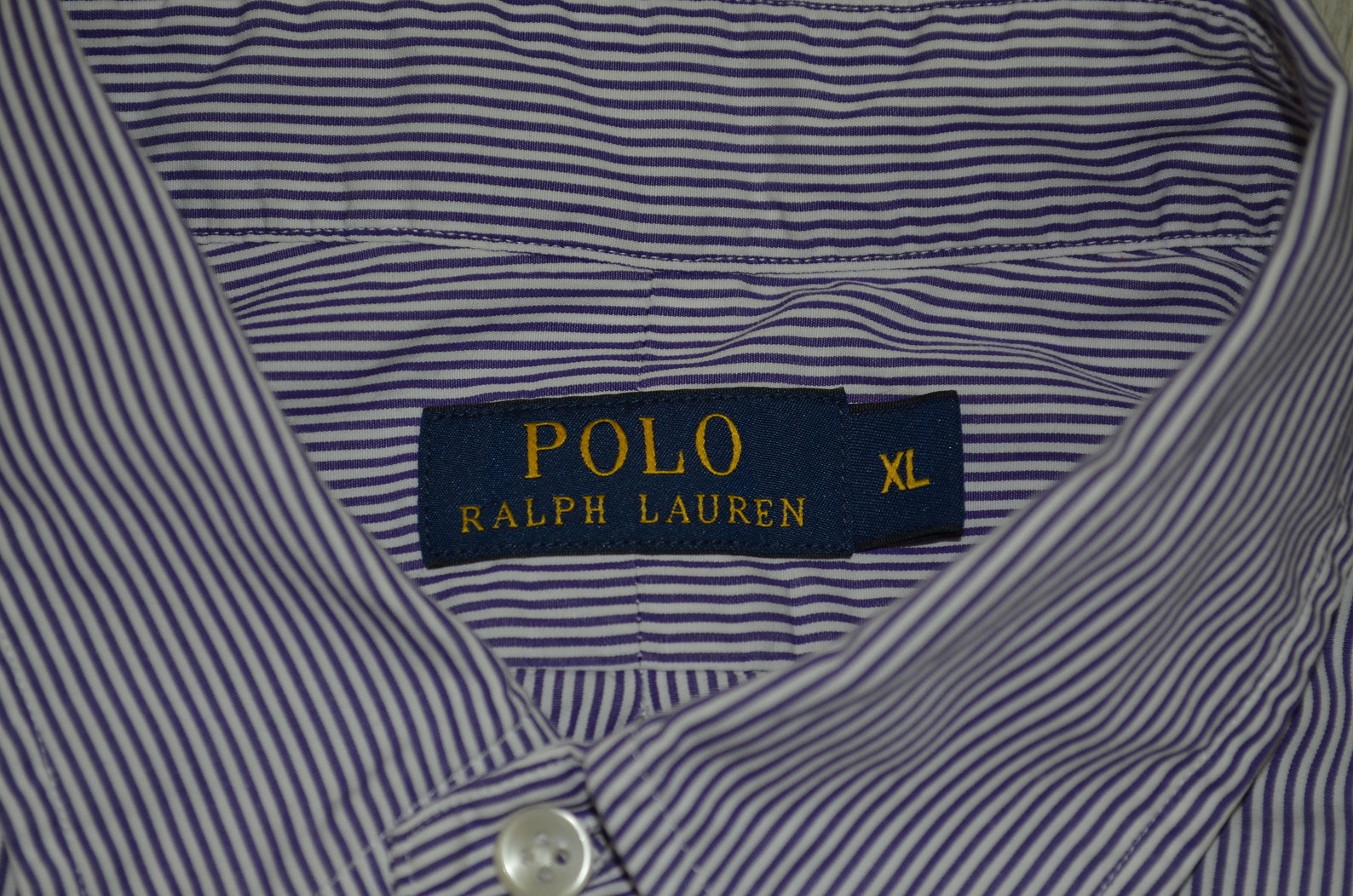 Vintage Polo Ralph Lauren Shirt Mens Striped Oxford Button - Etsy