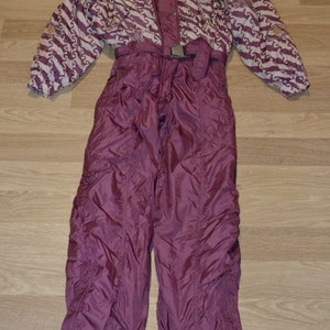 Vintage Etirel Classic Women's Ski Suit Coverall jumpsuit retro 1990's ski suit Winter Sport Jumpsuit Size 40 (EU), Size L