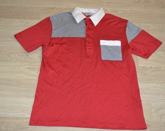 Vintage Dunn & Co Tshirt Polo Shirt Mens Casual Tee-shirt Size L