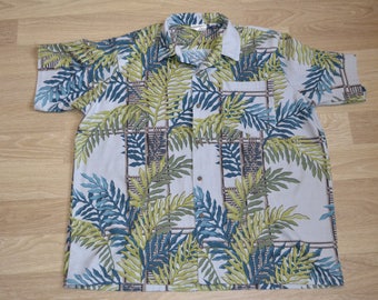Vintage Hawaiian Shirt | Men's 2XL | Hot Rod Tiki Shirt | Aloha Shirt | Party Shirt | Luau | Tropical Travel Tourist Vintage tiki | BBQ