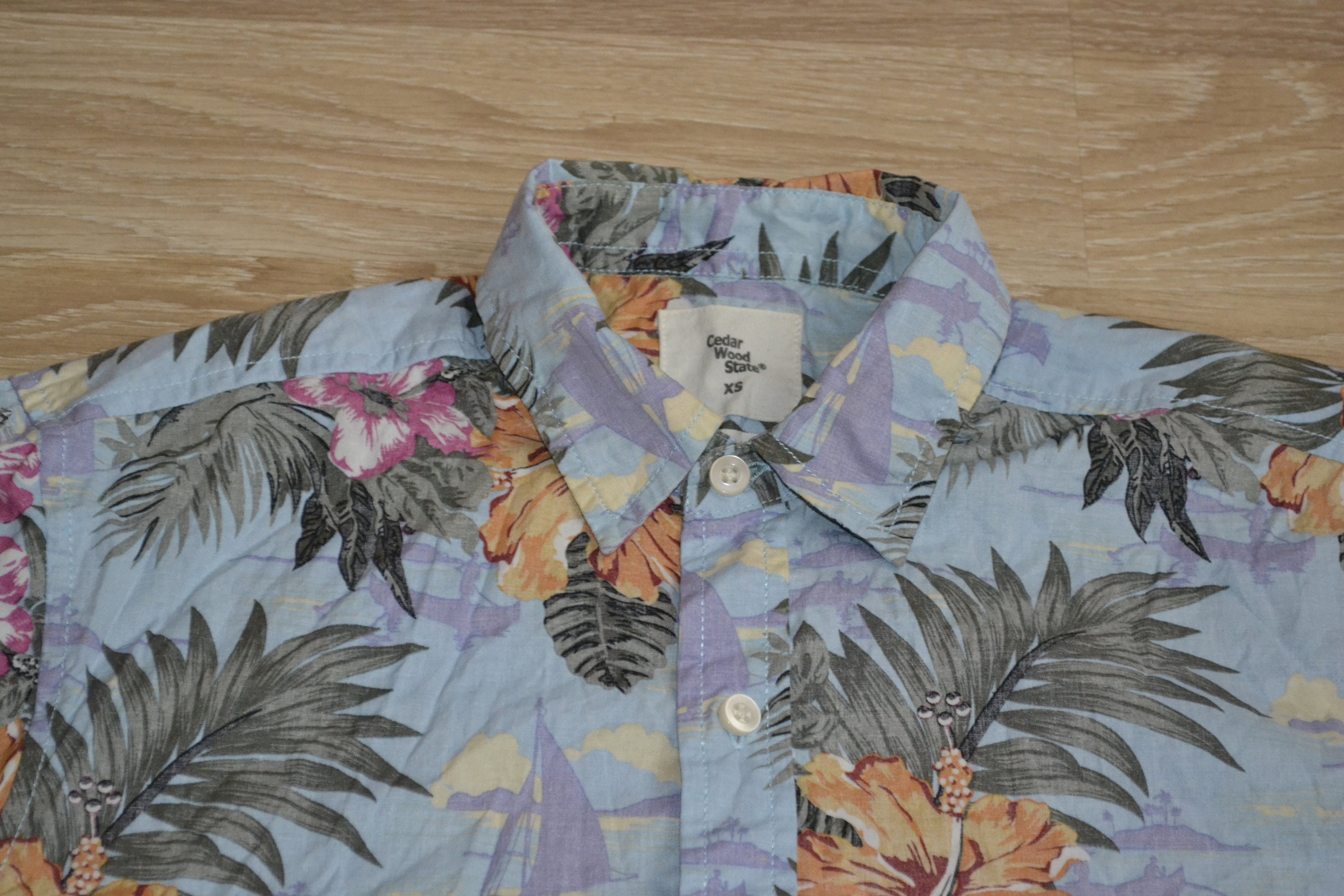Vintage Hawaiian Shirt Men's XS Hot Rod Tiki Shirt - Etsy