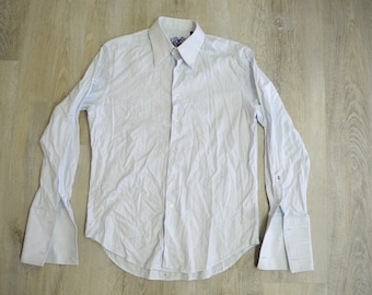 Robert Graham Hombre Camisa Vintage Hombre Blusa Estampado Floral Talla M