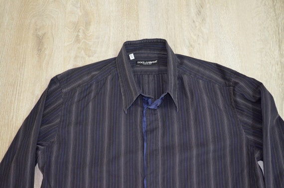 dolce and gabbana men's dress shirt Dolce & Gabbana Stretch Cotton Gold-fit Shirt