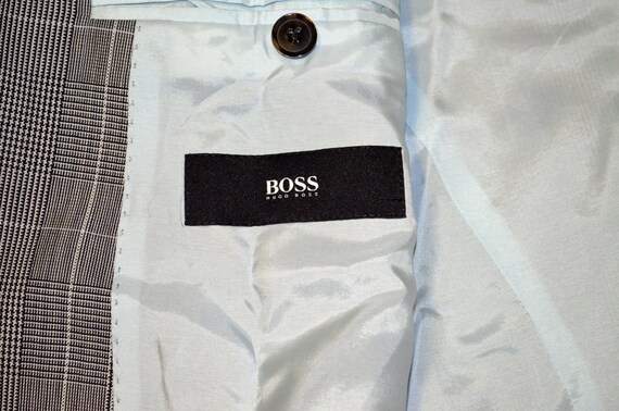 Vintage Hugo Boss Mens Blazer Plaid Suit Jacket V… - image 6