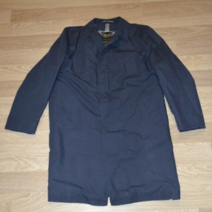SALE!!! Vintage Dhobi Coat Fashion Raincoat Showerproof Mens Wear Made in England