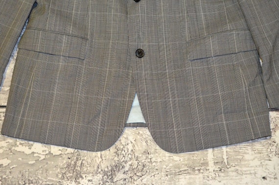 Vintage Hugo Boss Mens Blazer Plaid Suit Jacket V… - image 8