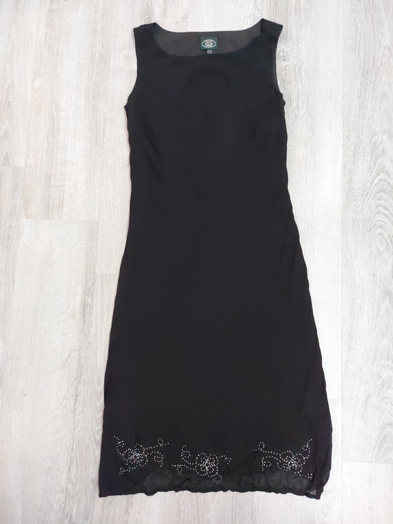 ローラアシュレイ　黒ドレス ローラアシュレイ黒レースワンピース