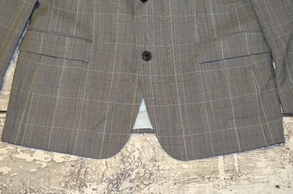 Vintage Hugo Boss Mens Blazer Plaid Suit Jacket V… - image 3
