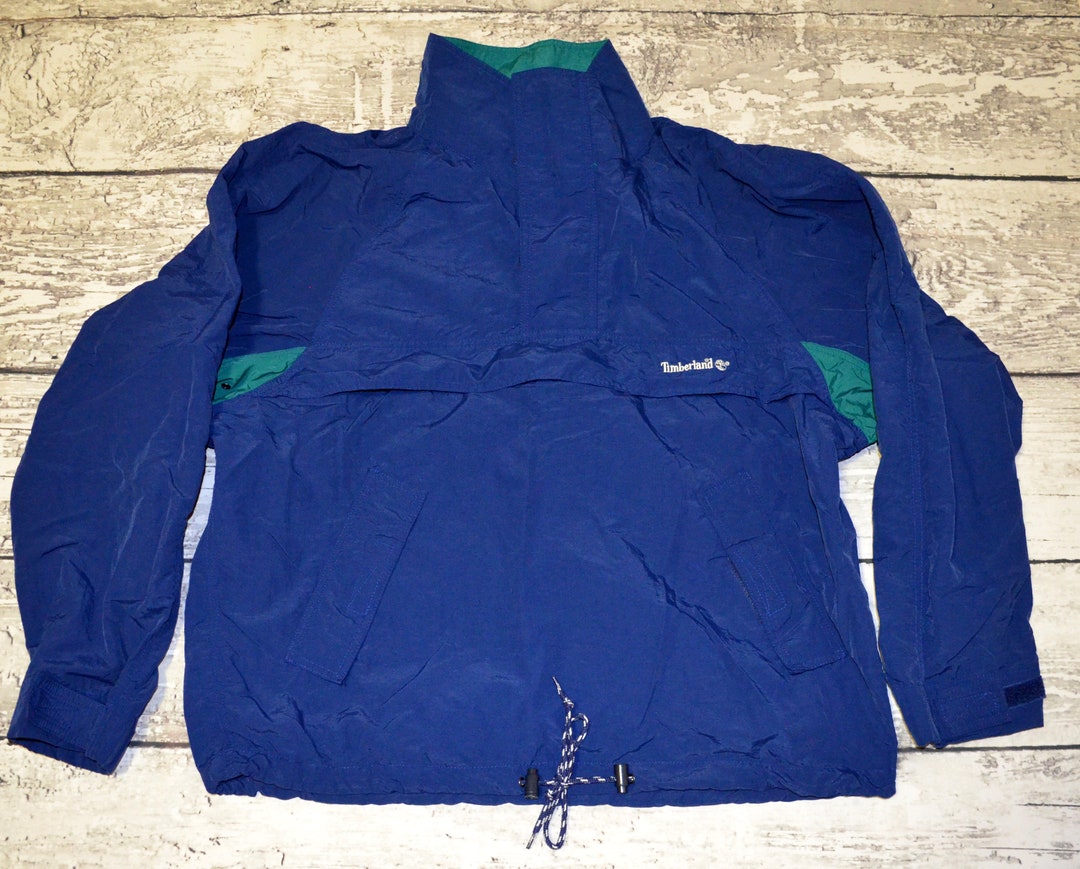 Vintage Timberland Sports Jacket Blue Windrunner Coat - Etsy