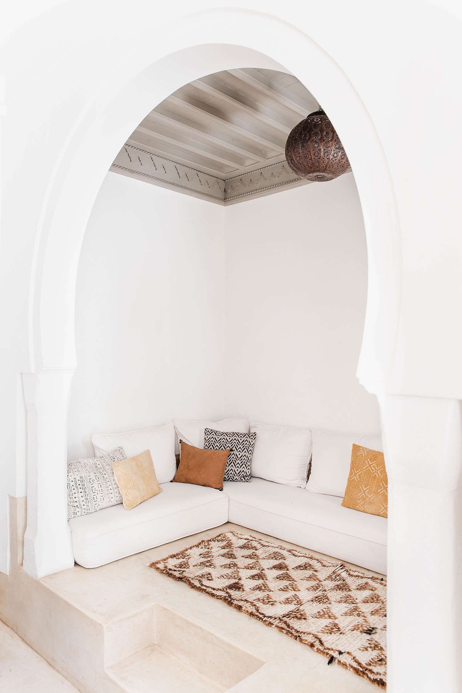 GIZA - Vintage Moroccan Talsint Rug (warm Light Brown, Cream - 2.5x5 ...