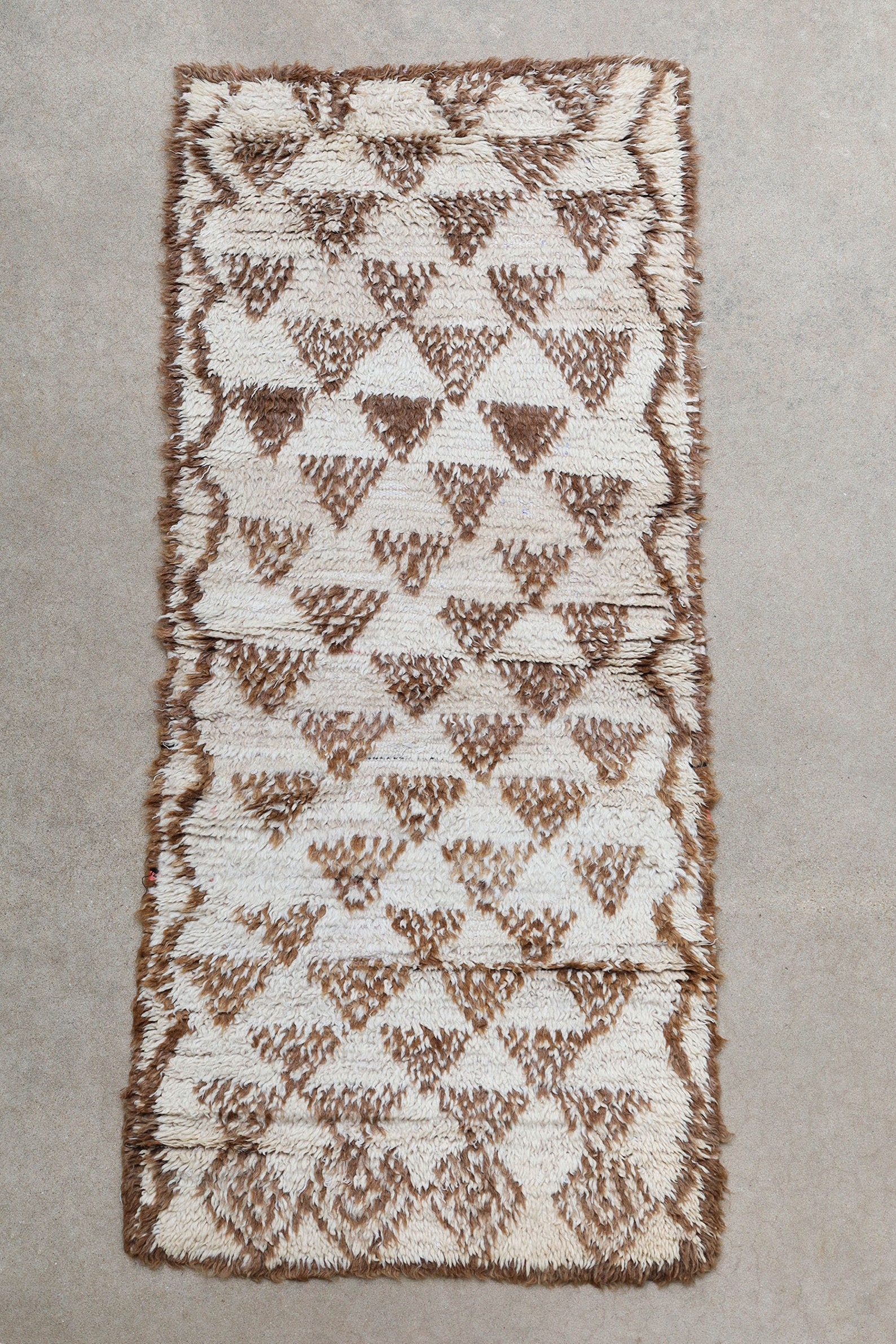 GIZA - Vintage Moroccan Talsint Rug (warm Light Brown, Cream - 2.5x5 ...
