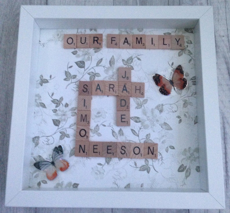 Personnalisé Mariage Scrabble lettre Souvenir Cadeau Anniversaire