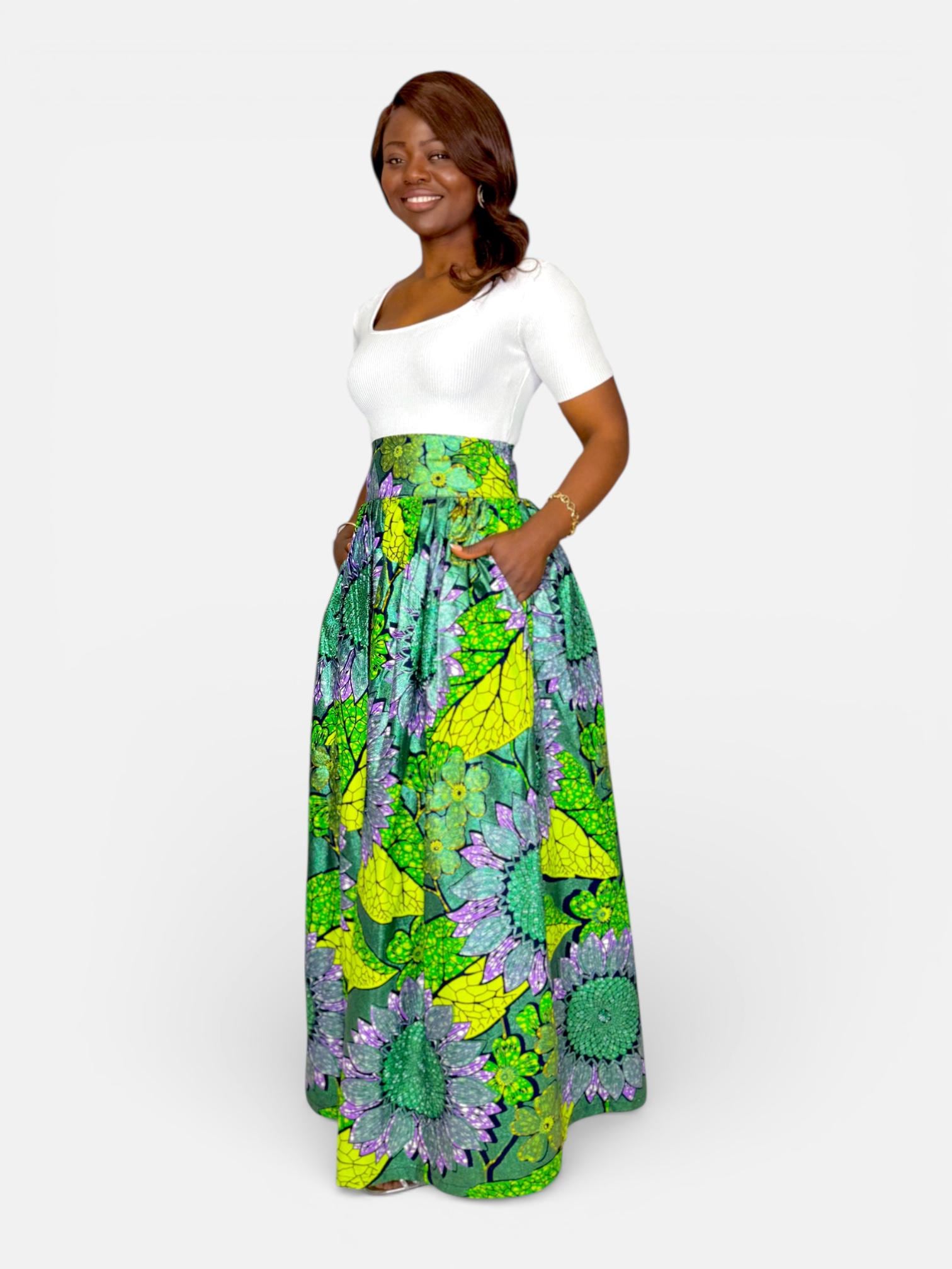 Green African Dress - Etsy